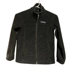 Columbia Charcoal Full-Zip Fleece Jacket youth kids SMALL‎